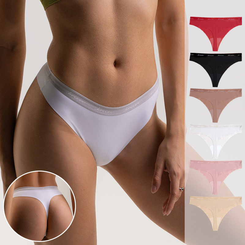 Women's Cross-Border European and American Yoga Sports Summer Thong Underwear with Pure Cotton Crotch, Breathable and Seamless Women's Cross-Border European and American Yoga Sports Summer Thong Underwear with Pure Cotton Crotch, Breathable and Seamless