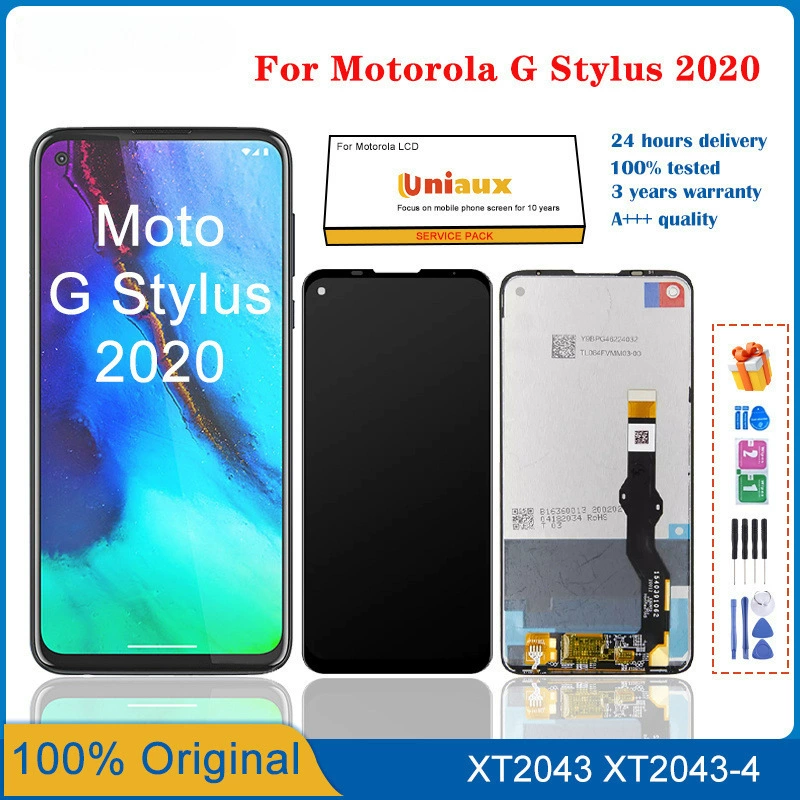 Подходит для Motorola Moto G Stylus 2020 экран ЖК дисплей внутренняя и внешняя рамка дисплея сборка ЖК
