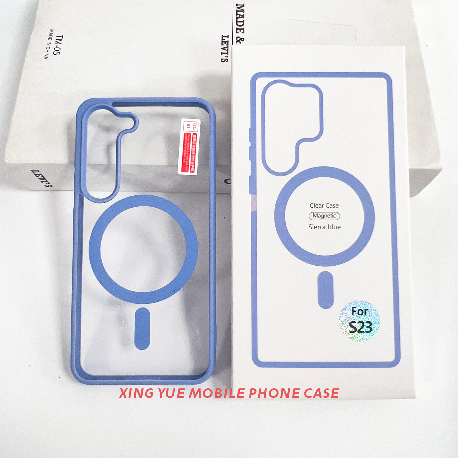 Funda magnética transparente para teléfono Samsung S25 Ultra, compatible con carga inalámbrica, protector de color, funda protectora A15, venta al por mayor transfronteriza