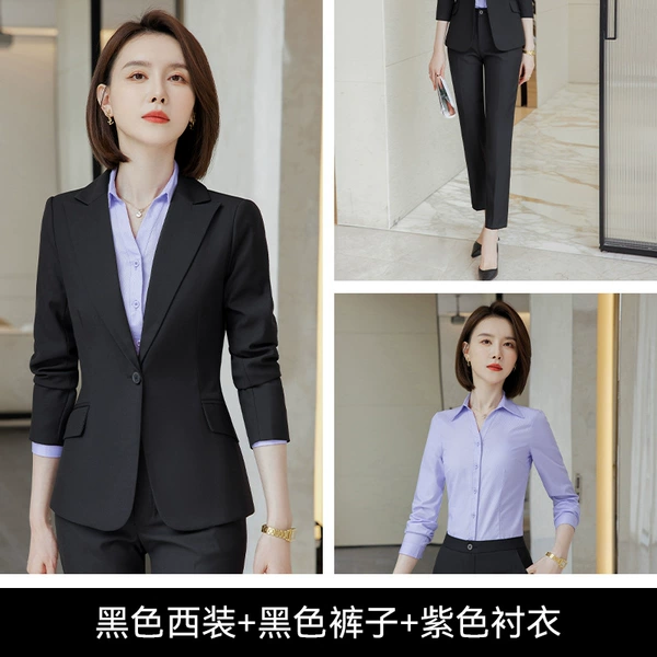 Black suit, trousers, shirt