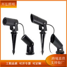 水射灯cob户外照树灯招牌射树灯聚光投光灯插泥花草灯led插地灯