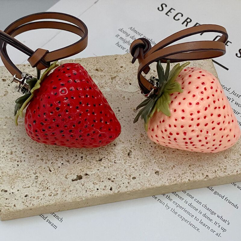 New Fashionable and Versatile Exquisite Cute Strawberry Bag Pendant with Three-Dimensional Sweet Strawberry Charm New Fashionable and Versatile Exquisite Cute Strawberry Bag Pendant with Three-Dimensional Sweet Strawberry Charm