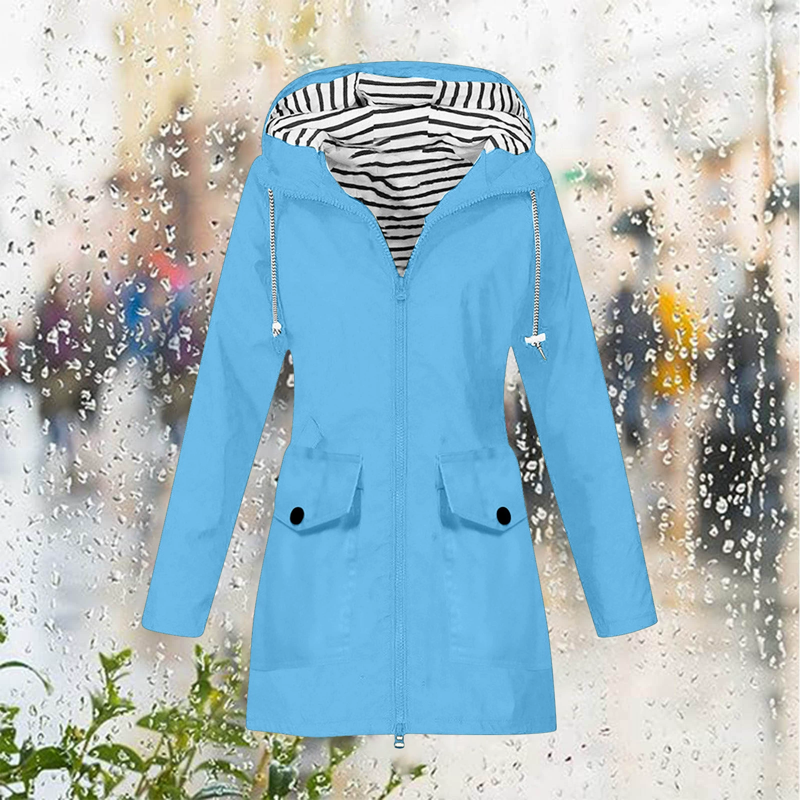 (Cross-border trading), demi-season jacket, travel waterproof trench coat outside climbing, Amazon