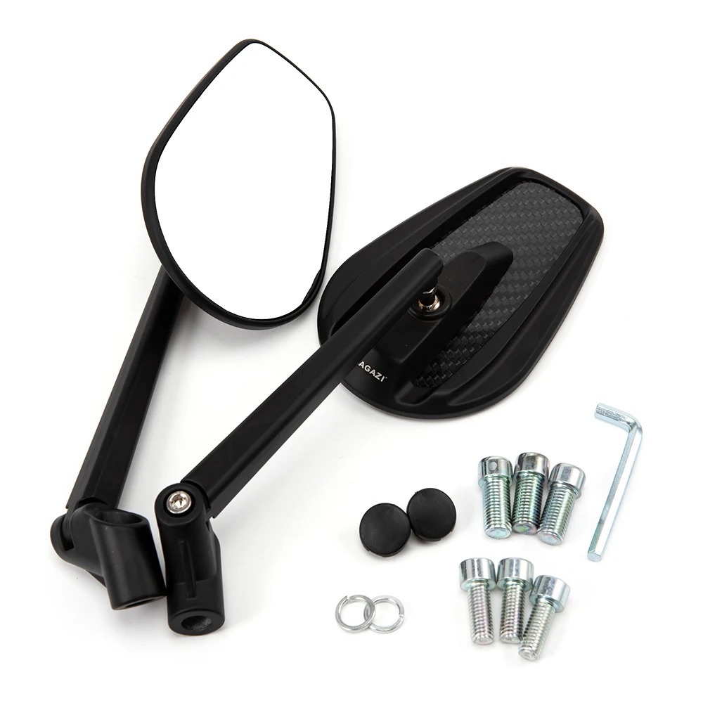 Cross-border hot selling motorcycle modification accessories retro rearview mirror carbon fiber mirror electric motorcycle universal rearview mirror scooter