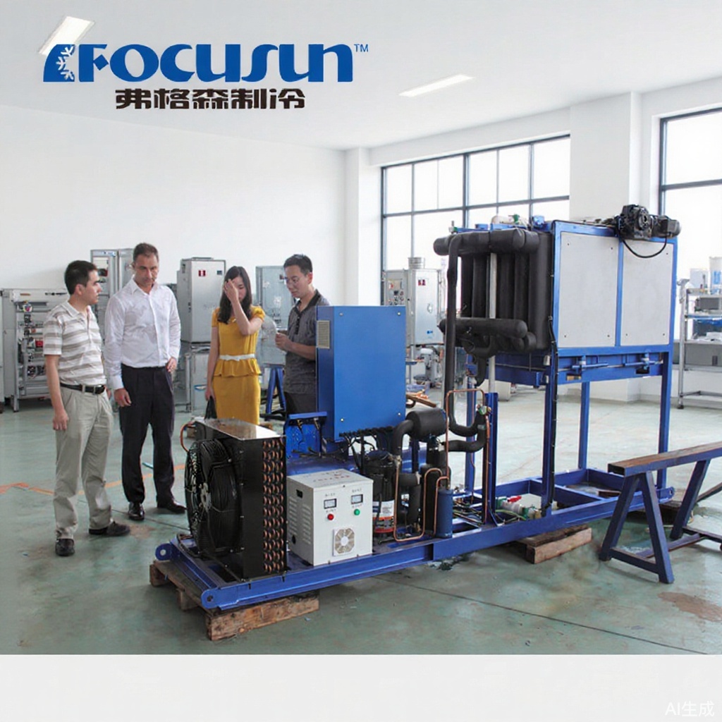 弗格森日产1500kg直冷式块冰机FIB-15AH,5-50kg可选块冰重量尺寸