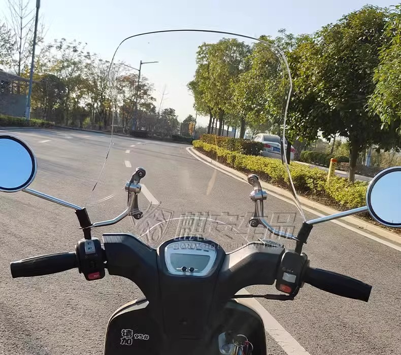 [Assembled and Shipped] Electric Vehicle Front Windshield, Motorcycle Windshield No. 9 Windshield
