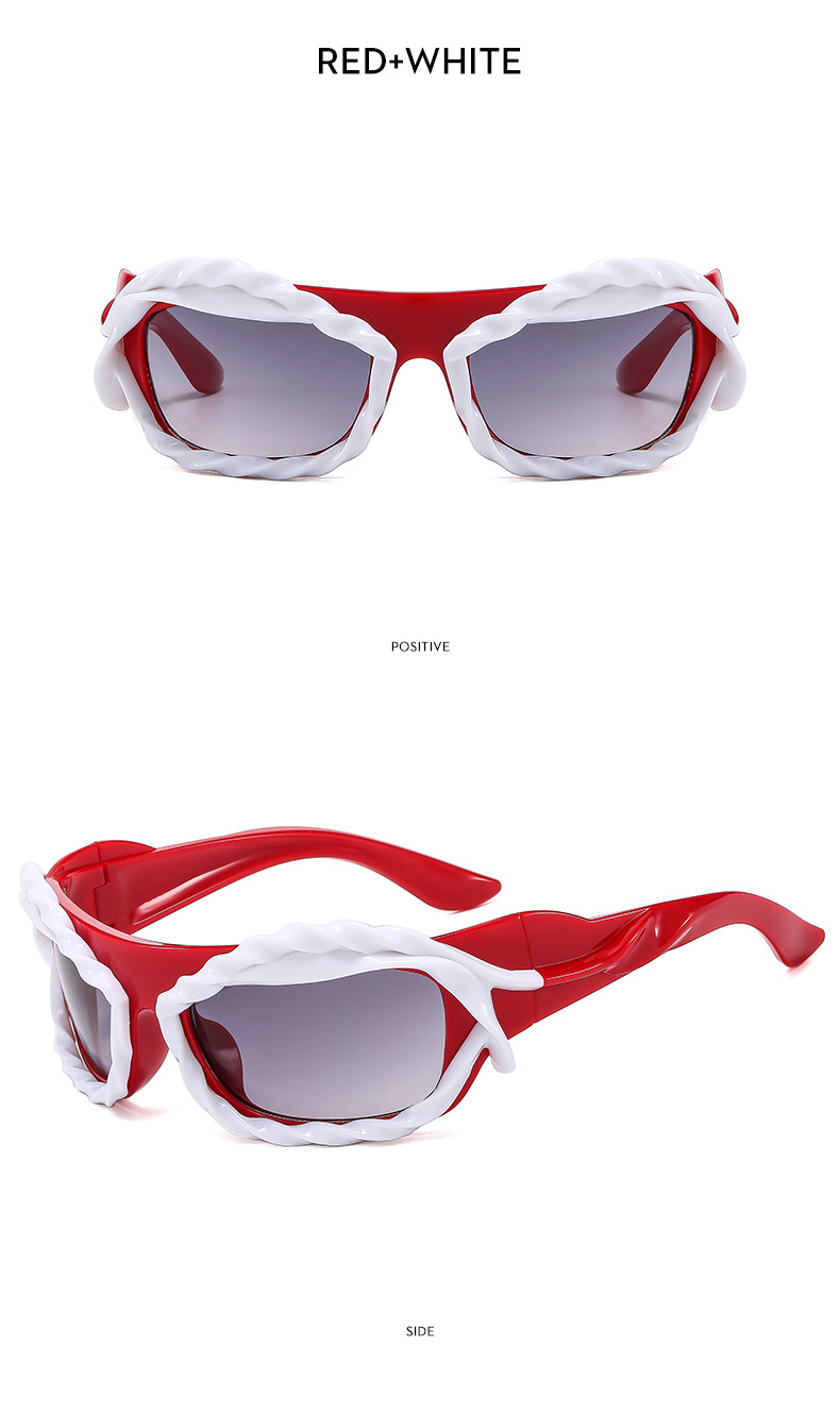 Y2K personality irregular shaped sunglasses European and American ins trend sunglasses Cyberpunk sunglasses_voghion.com