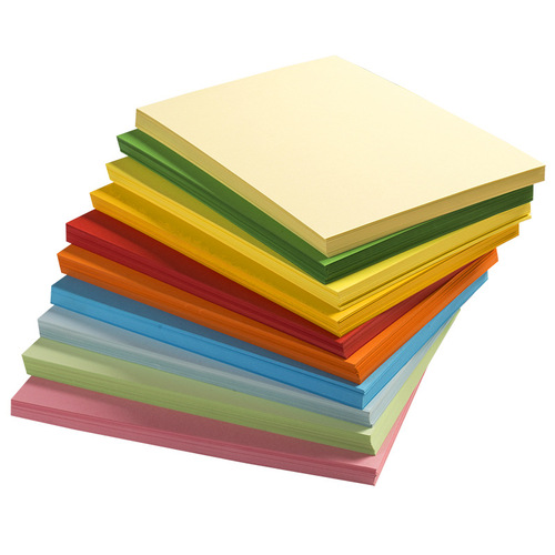 Colorful Copy Paper A4 Printing Paper 10 Colors Office 100 Sheets 70G Student Scissors A4 Children's Handicraft Folding Wholesale