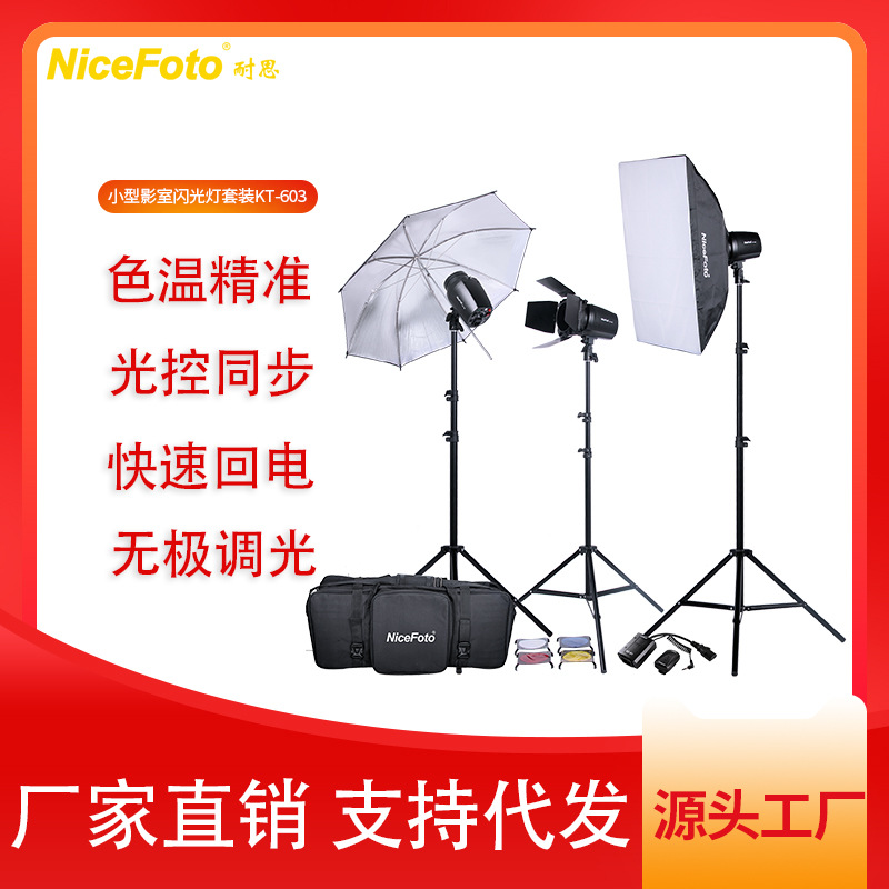 耐思小型影棚拍摄人像拍摄静物拍摄套装小型影室闪光灯优选套装