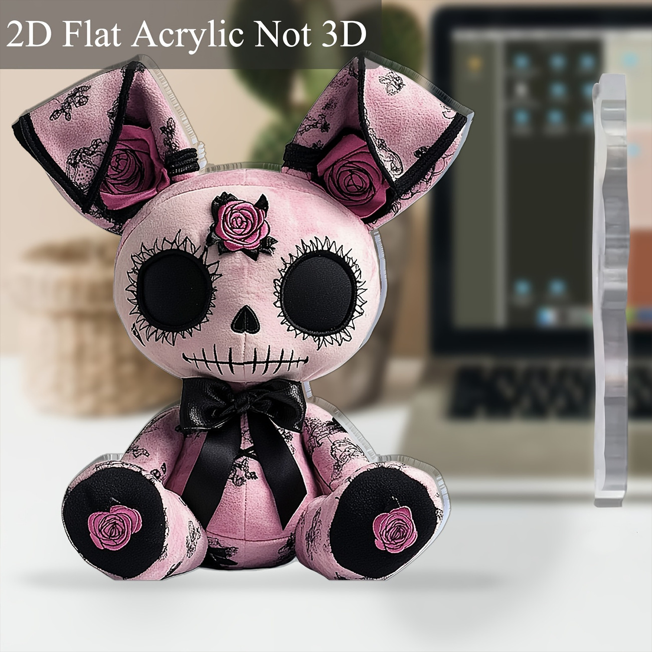 Nuevos productos transfronterizos de Halloween estilo oscuro acrílico plano 2D decoración de escritorio decoración para el hogar decoración de vacaciones