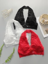 V 49475 V Neck Hollow Lace Comfortable Bra �ο���˿����