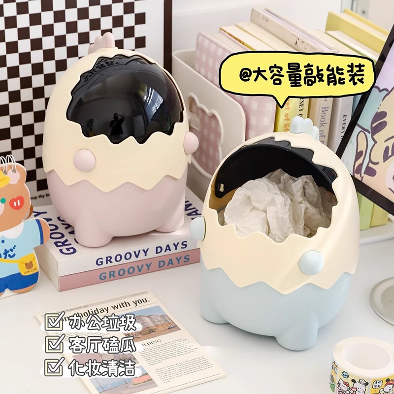 Cute Dinosaur Desktop Trash Bin Mini small size Flip Trash Bin Office Ornaments Sundries Organize Pen Storage Cute Dinosaur Desktop Trash Bin Mini small size Flip Trash Bin Office Ornaments Sundries Organize Pen Storage