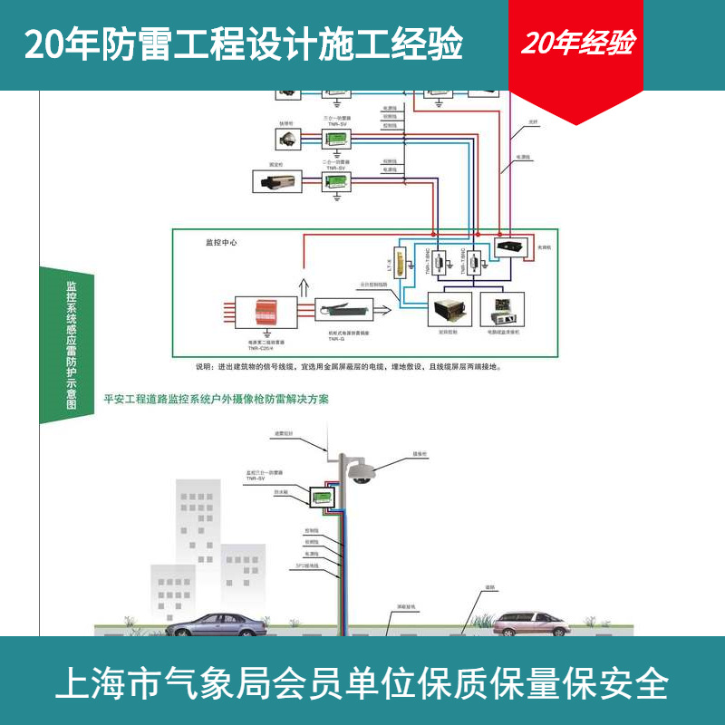 提供TNR监控系统摄像机感应雷防护工程设计施工其他防雷电设备否