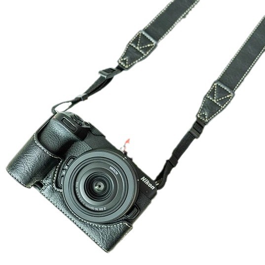 니콘 Z50 Z30 가죽 케이스 베이스 Z50 마이크로 단일 카메라 가방 Z30 휴대용 보호 케이스 어깨 가방