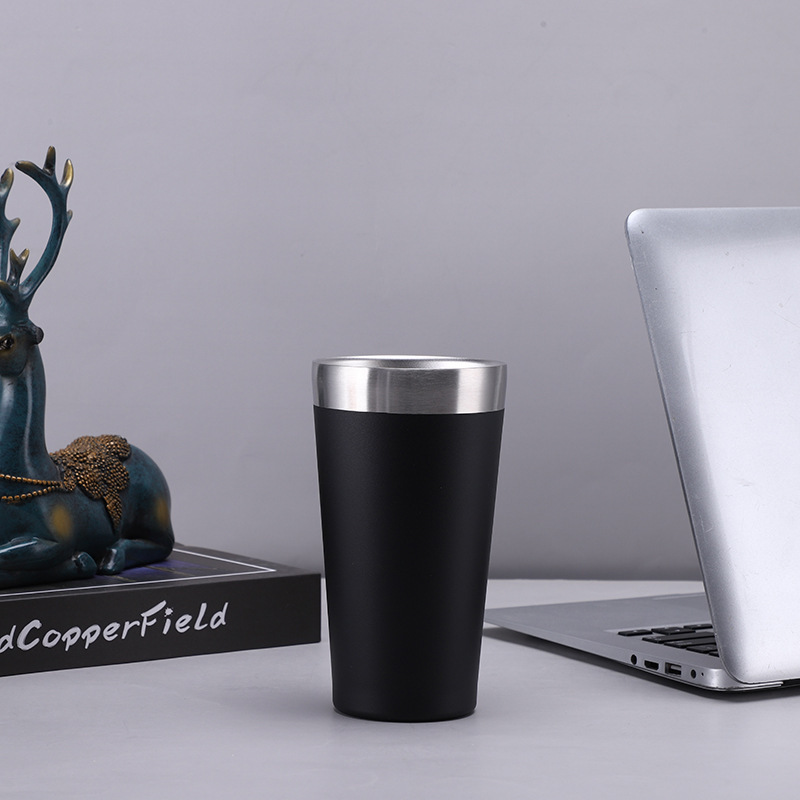 Amazon de doble capa de vacío pequeña taza de leche 304 taza de vacío de acero inoxidable taza de café taza de coche taza de helado portátil