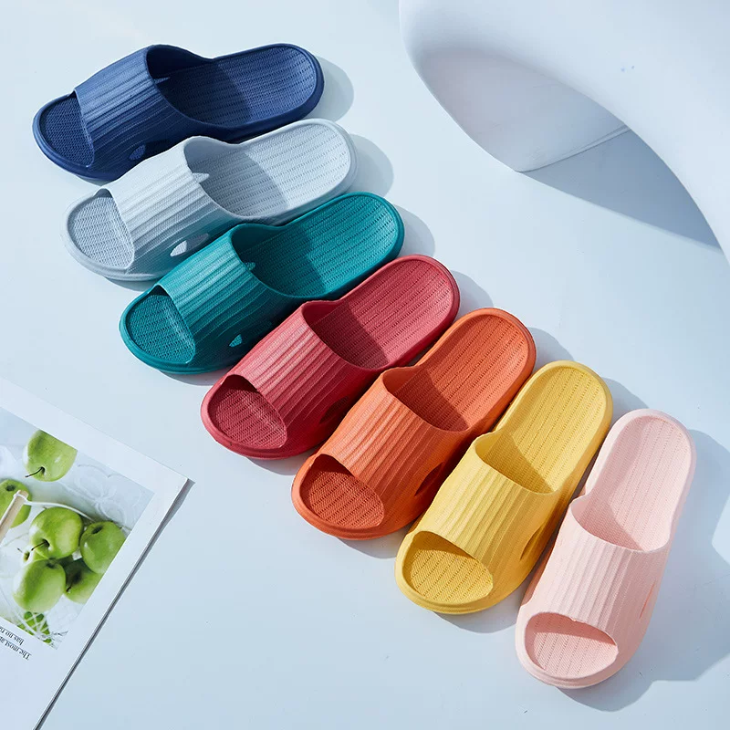 Wholesale new home slippers for women, summer indoor non-slip couples, lightweight home sandals and slippers, drop shipping
