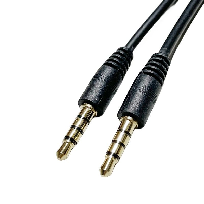 All-Pass Pure Copper 3.5mm 4-Section Apple Aux Car Audio Cable Docking Cable Car Aux Male-To-Male Cable All-Pass Pure Copper 3.5mm 4-Section Apple Aux Car Audio Cable Docking Cable Car Aux Male-To-Male Cable