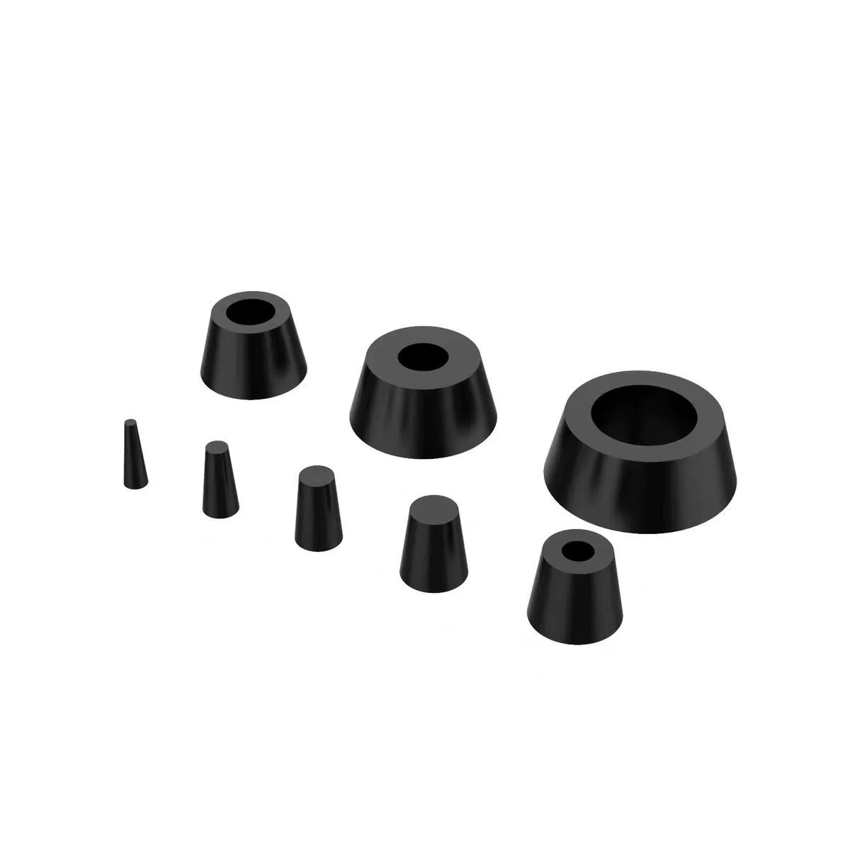 Заглушитель выхлопной трубы автомобиля 8 комплектов деталей для измерения утечки дыма