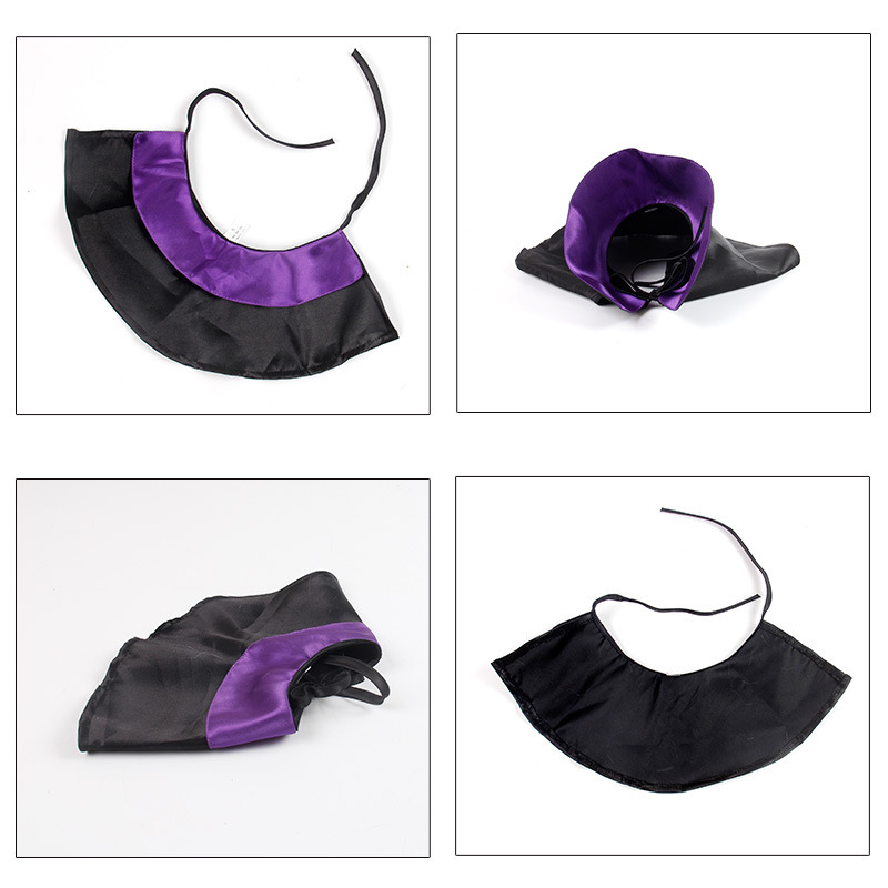 Fábrica de suministros para mascotas de Halloween sombrero de perro vestido sombrero de gato fresco negro estrella púrpura noble sombrero de mago mágico de peluche