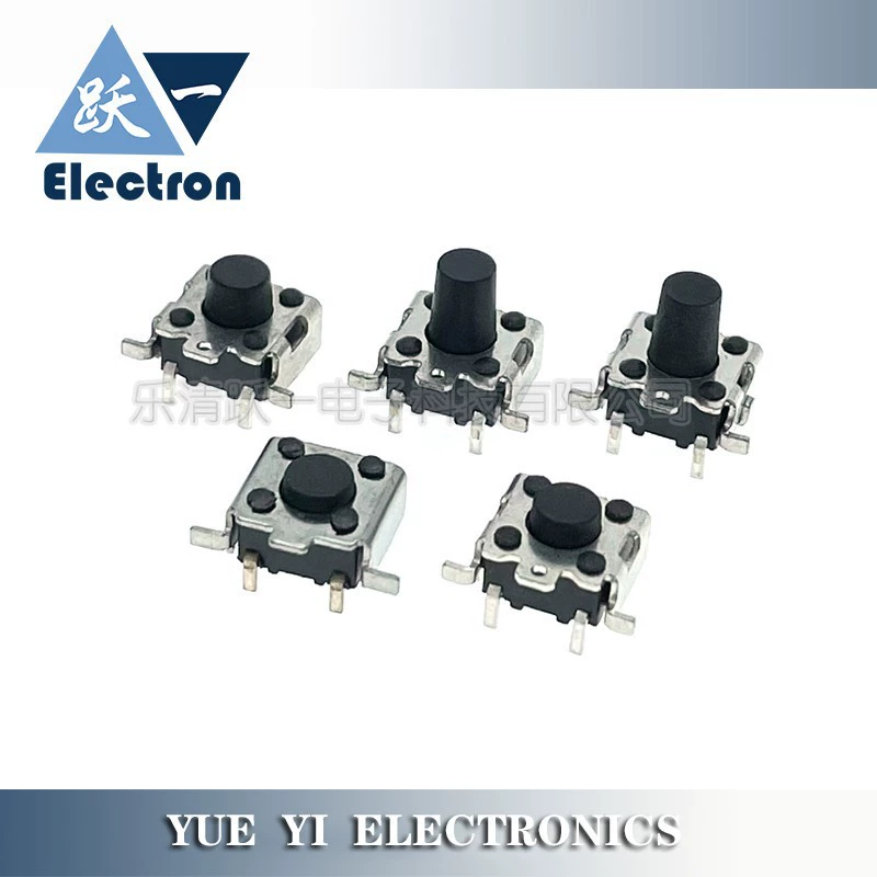 6*6 полупакет плоский патч-кронштейн сенсорного переключателя 6 × 6 межосевое расстояние 3,5 боковой пресс с кронштейном объемная пластина