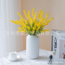 亚马逊秋季仿真花相思果枝金合欢家居婚礼摄影酒店桌面插花装饰品
