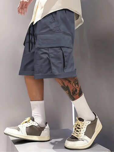 Men's Summer Plus Size Casual Sporty Multifunctional Pocket Shorts Suitable for Outdoor Activities