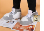 Tiktok mismo estilo parodia zapatos de grasa Coco pareja Zapatillas de algodón volver al futuro casa piso Kang hebilla 1 zapatos de algodón