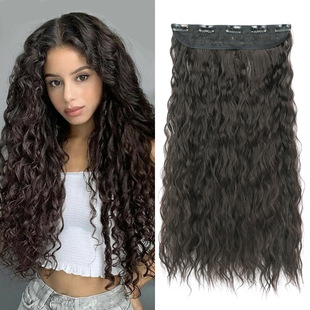Wig Women's Five-Card Style Corn Hot Long Curly Hair Five-Card Wave Hair Twig