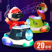 抖音同款电动20首歌曲摇滚DJ打碟电音小男孩炫酷灯光音乐儿童玩具