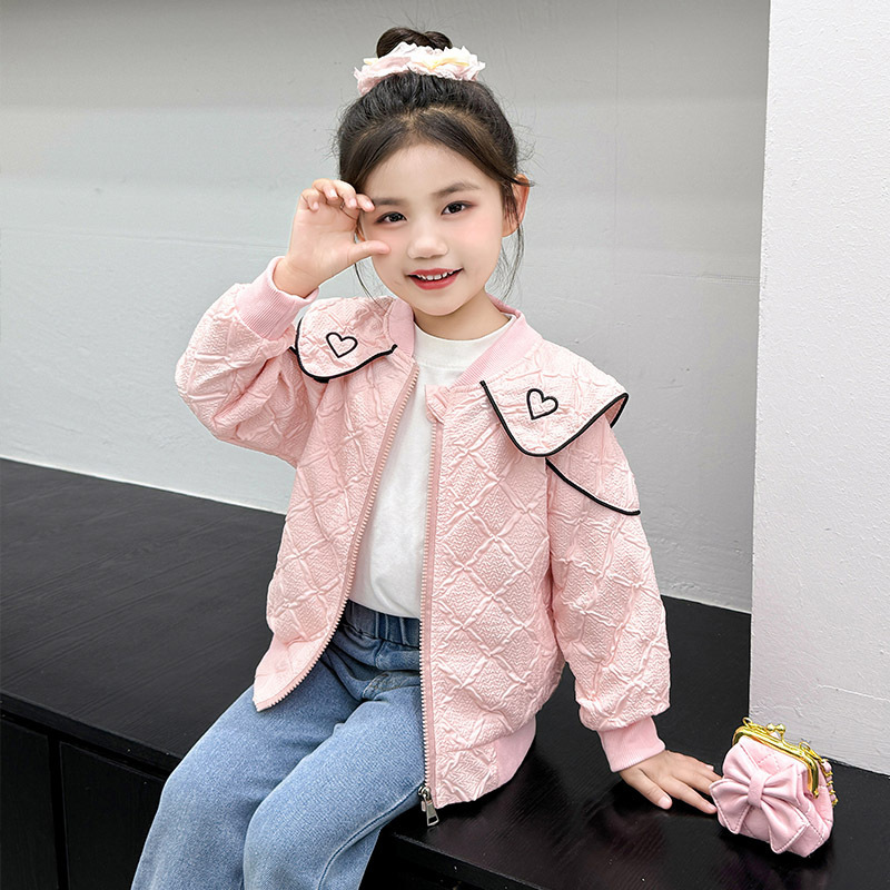 女の子の秋の服のコートの女の子の韓国版の洋気のファッションネットのジャケットの女性の赤ちゃんのカジュアルなファッションの春と秋の上着|undefined