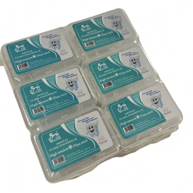 Hilo Dental Desechable – Paquete de 50, Portátil y Práctico, Venta al Por Mayor