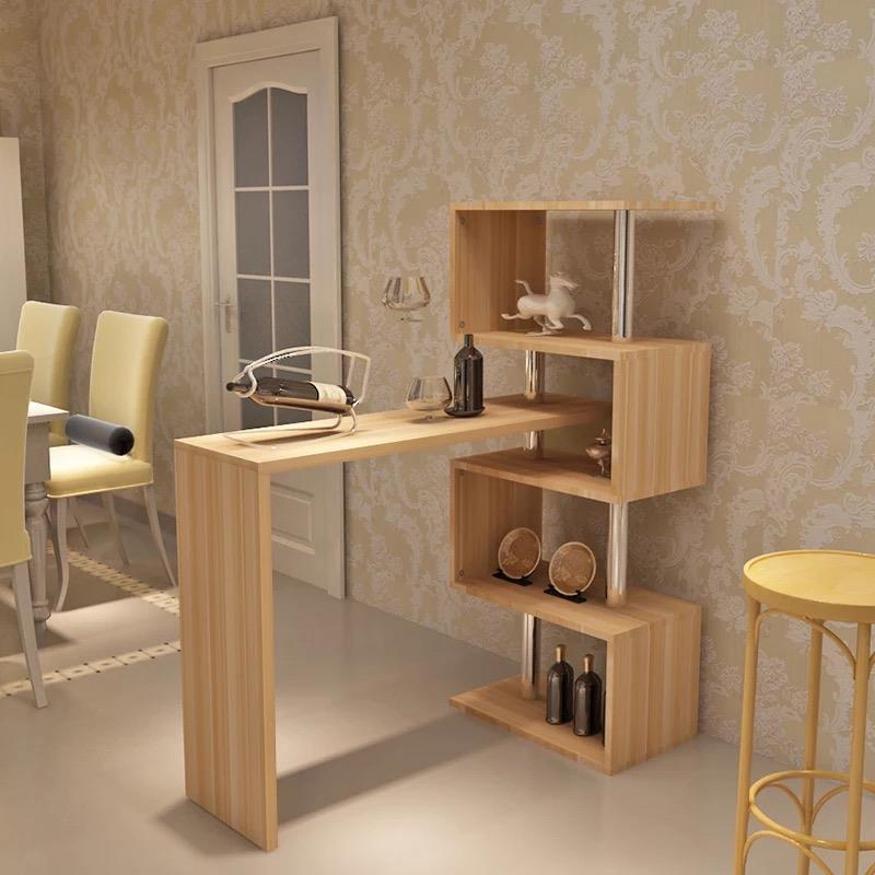 Simple Home Living Room Wall-Mounted Bar Rotating Bar Table Computer Table Restaurant Partition Bar Wine Cabinet Small Bar Stand