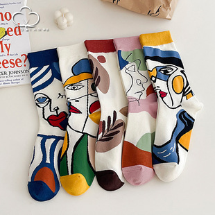 Socks women's socks spring and summer cotton socks breathable sweat-absorbent ladies stockings autumn and winter Europe and the United States cross-border Amazon Zhuji socks