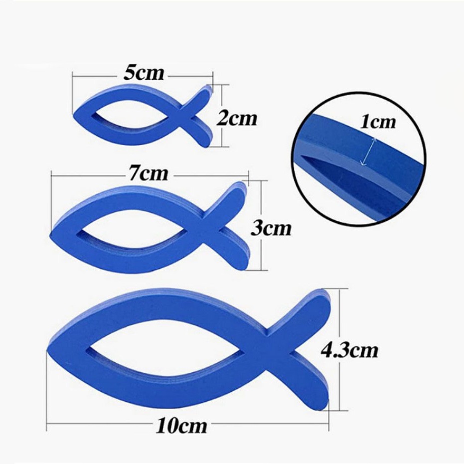 Estilo creativo océano hueco de madera de pescado madera virutas tridimensional pintado artesanía decoración del hogar Accesorios