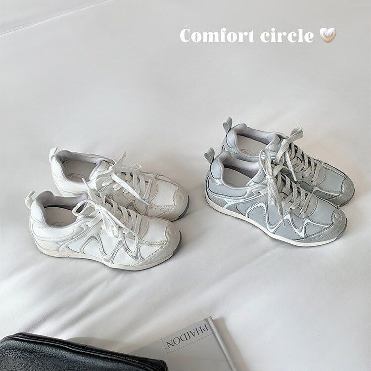 Mountain-Style Small Crescent-Shaped ~5Cm Height-Increasing Light Gray Color-Blocking Casual Sports Outdoor Hiking German Training Shoes for Women, A-Gan Shoes Mountain-Style Small Crescent-Shaped ~5Cm Height-Increasing Light Gray Color-Blocking Casual Sports Outdoor Hiking German Training Shoes for Women, A-Gan Shoes
