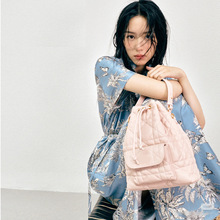 高端椰岛蝴蝶印花连衣裙18姆米真丝a字中长款裙收腰短袖女夏新款