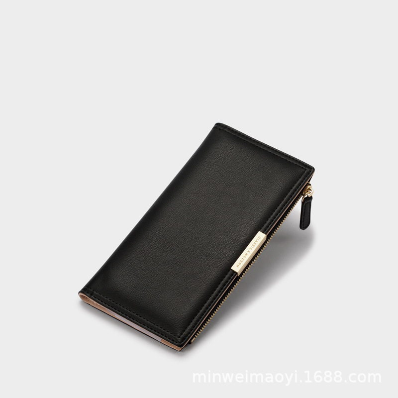 Cross-Border Wholesale of Environmentally Friendly Materials, Large Capacity, Multiple Card Slots, Simple Style, Long Women's Wallet Cross-Border Wholesale of Environmentally Friendly Materials, Large Capacity, Multiple Card Slots, Simple Style, Long Women's Wallet