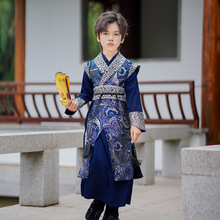 中国风少爷唐装男童汉服秋冬2025新款喜庆拜年服秋冬男孩新年套装