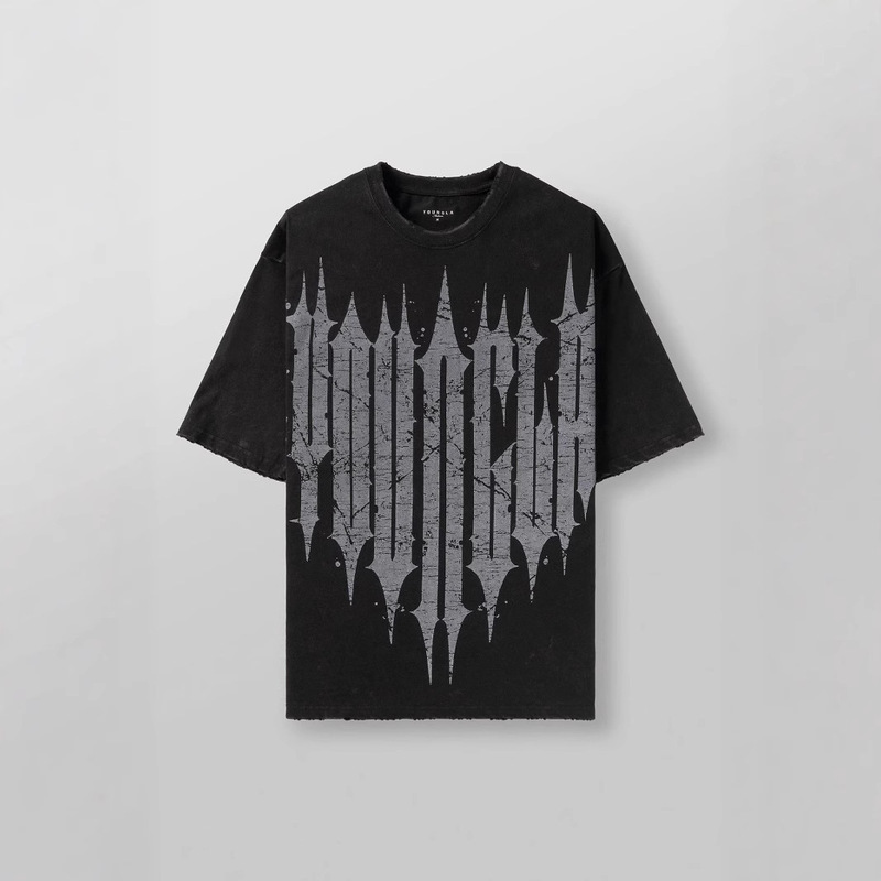 Youngla American New Men's Oversized T-Shirt Jogging Sports Fitness Pure Cotton Round Neck Short Sleeve Fashion Casual T-Shirt