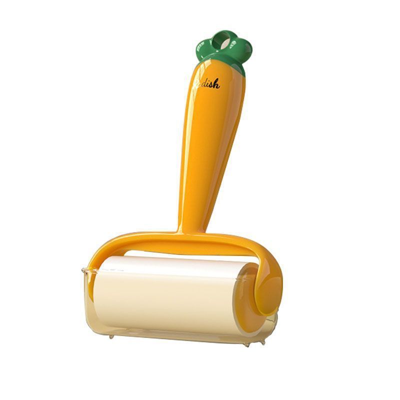 Roller adhesivo de pelo desgarrable tipo papel enrollado para limpiar el pelo de gato adhesivo artefacto de rábano cepillo de rodillo doméstico poderoso depilador de pelo