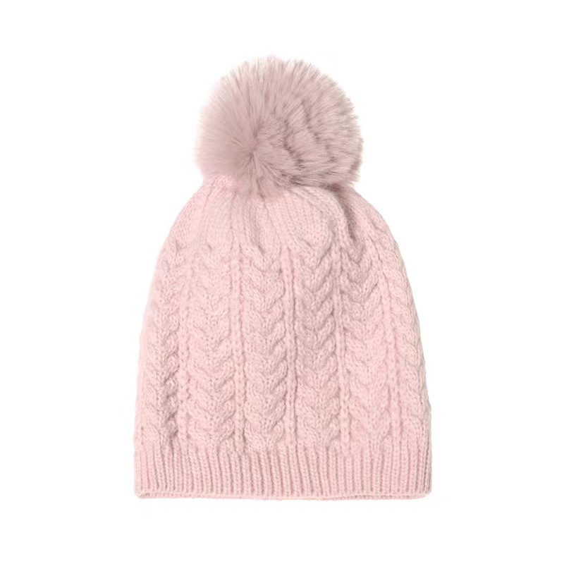 Cappello lavorato a maglia con palline di lana per bambini, autunno e inverno, specifico per la piattaforma_voghion.com