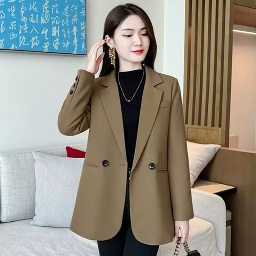 Women's 2026 Spring and Autumn New Korean Style Fitted Small Figure Casual Elegant Blazer Jacket