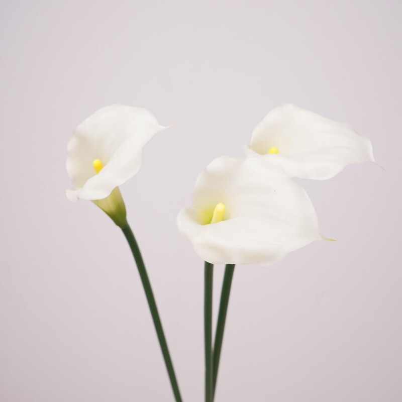 Artificial Flower Mini Calla Lily Soft Decoration Sample Floral Business Floral Photography Props Bride Holding Wedding Fake Flowers