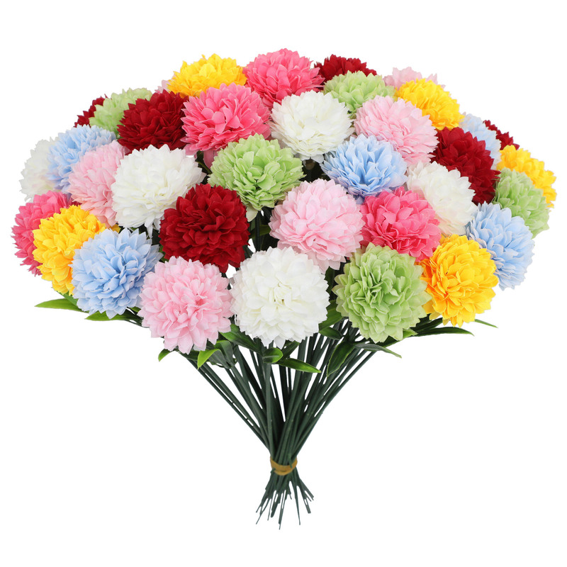 仿真花球菊菊花 人造假花蒲公英 乒乓菊绣球花 家居装饰婚庆批发|undefined