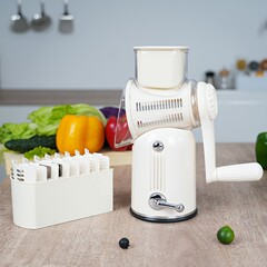 クロスボーダー厨房多機能ステンレス野菜切り器家庭用ハンドローラー野菜切り神器スライス削り切り波刀