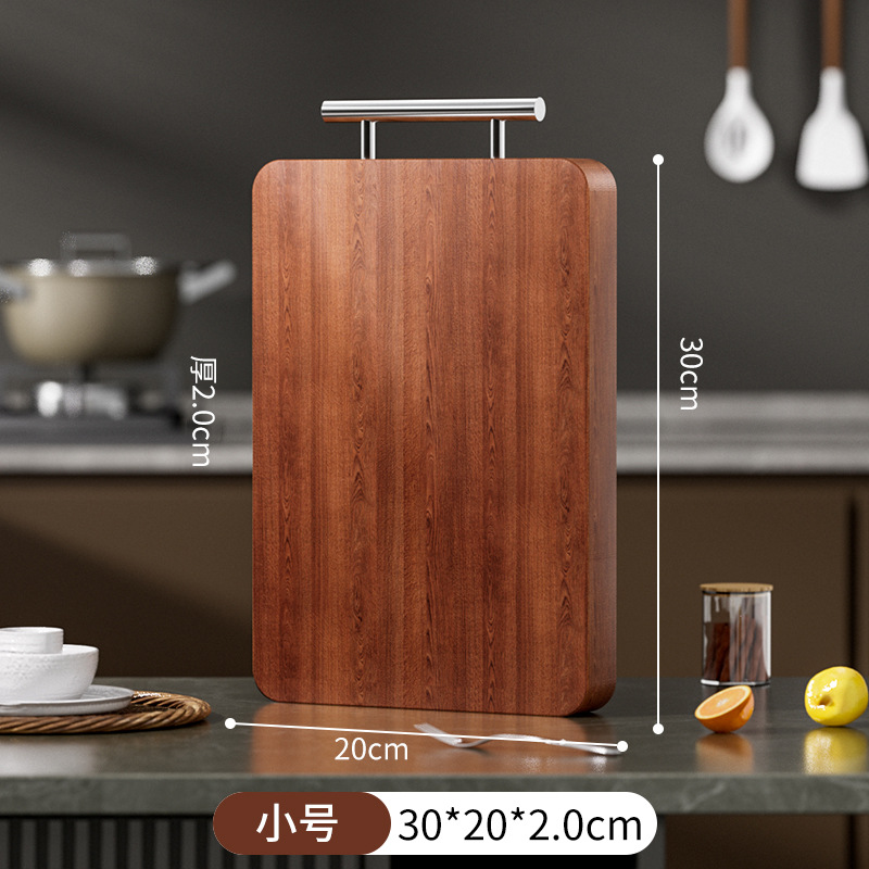 Tablero de verduras de madera integral de madera doméstica restaurante cocina antifungal antibacteriano doble cara madera sólida tablero de corte de verduras tablero de corte resistente al desgaste