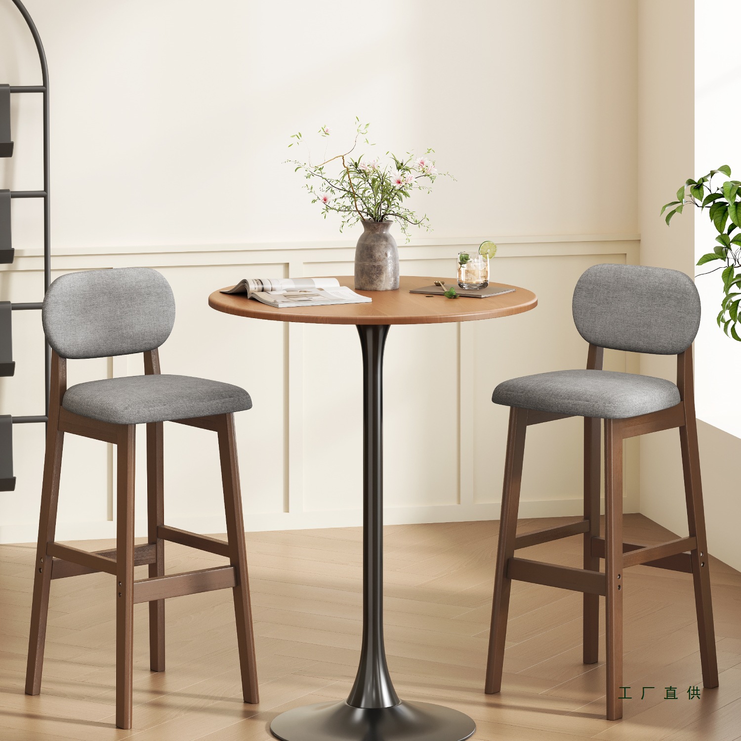 Bar Table Simple Home Round High Table Bar Table Cafe Leisure Restaurant High Bar Table Balcony High Table