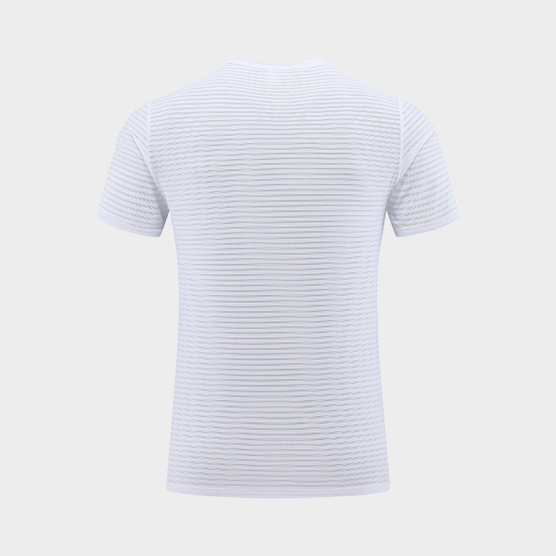Camiseta Deportiva de Secado Rápido para Hombre, Cuello Redondo, Manga Corta, de Seda de Hielo, para Entrenamiento y Running, Comercio Exterior Transfronterizo