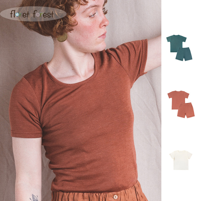 100% Australian Merino Wool Women's Family Outdoor Short-Sleeved Sports Sweat-Wicking Quick-Drying Women's T-Shirt Spring, Summer and Autumn