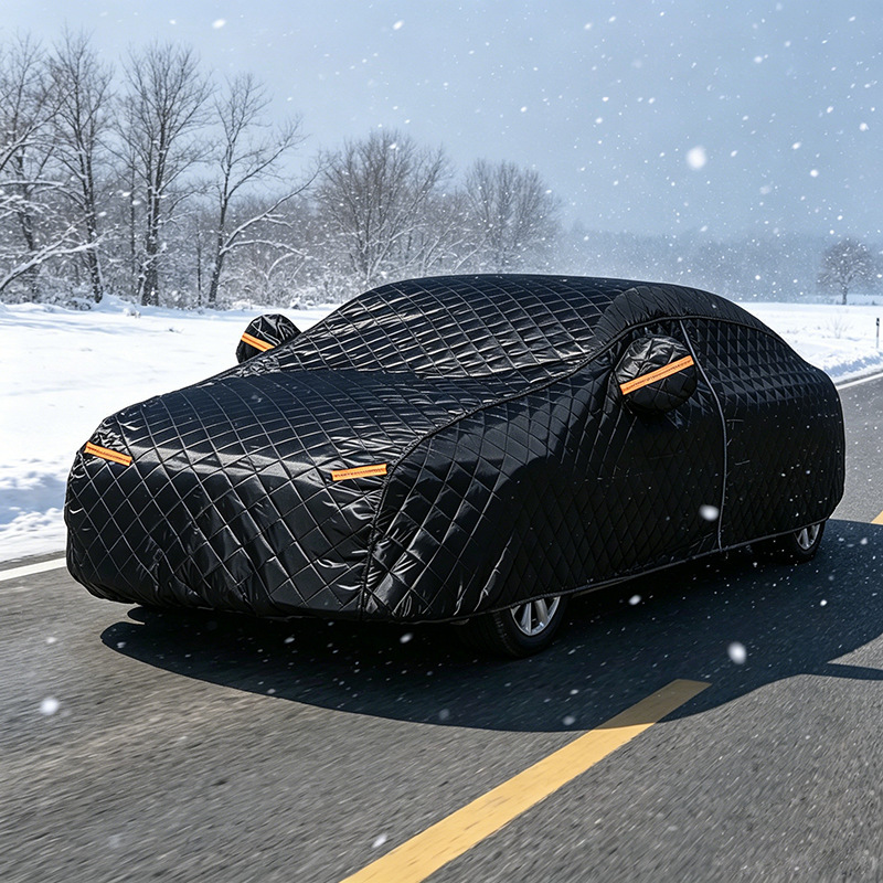 Car cover made of thickened Oxford cloth, dustproof, snowproof, frostproof, and hailproof, specifically designed for sedans